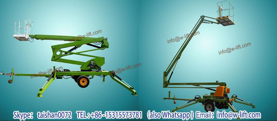 14m Battery trailer boom lift/trailer mounted boom lift price