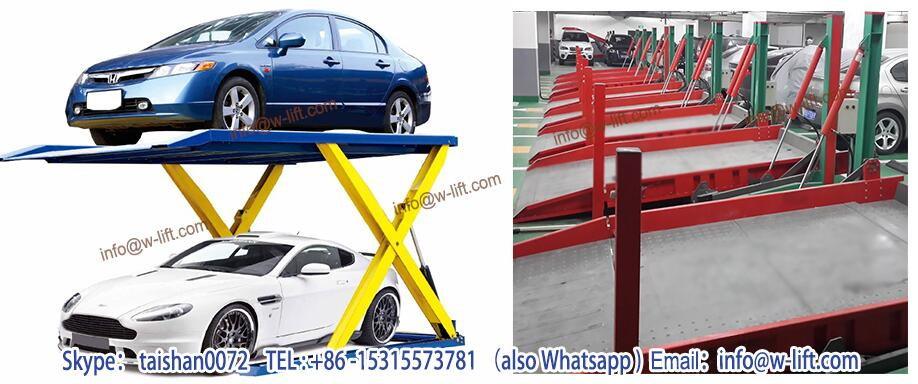 Double deck 4 post elevated car parking systems