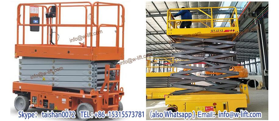 1 ton hydraulic auto lift aerial work platform mainteinance