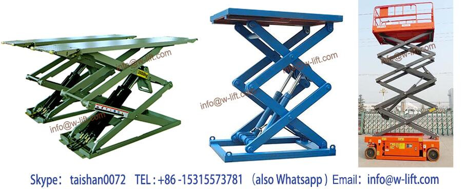 Tire Service Portable Hydraulic Mid Rise Scissor Mobile Car Lift