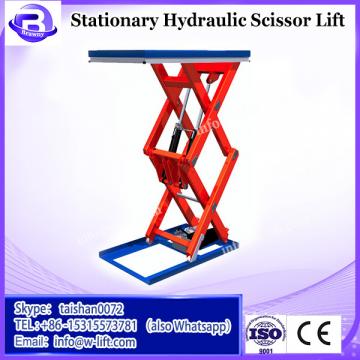 12m China supplier offers CE stationary upright scissor lift warehouse cargo lift