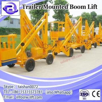 200kg 14.8m welding steel folding boom trailer mounted boom lift