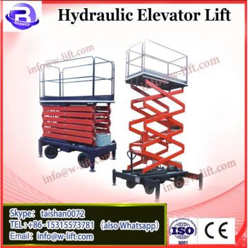 Hydraulic freight elevator platform guide rail vertical cargo lift for sale