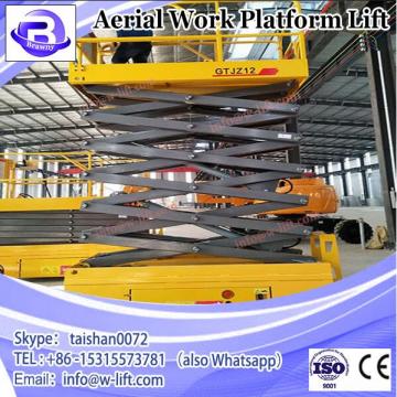 10M Building Aerial Work Platform Electric Hydraulic Self propelled Double Mast Aluminum Lift