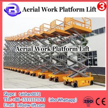 14m aerial work platform table folding crank boom lift/360 angle working