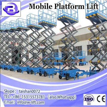 1000kg capacity scissor lift platform, hydraulic mobile scissor lift with CE ISO