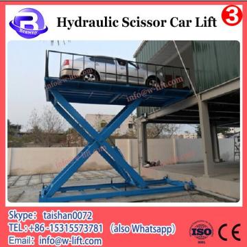 3T electrical lock release super thin auto hydraulic scissor car lift CE approved European standard Shanghai Fanbao