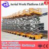 10m lifting height vertical aerial work platform double mast aluminium lift