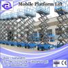 10m 200kgs scissor type elevating mobile lift platform, electric hydraulic scissors lift platform for sale