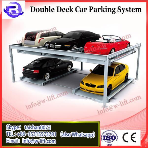 2014 New Style! 4 Post Car Stackers Residential Pit Garage Parking Car Lift Double Car Parking System #2 image