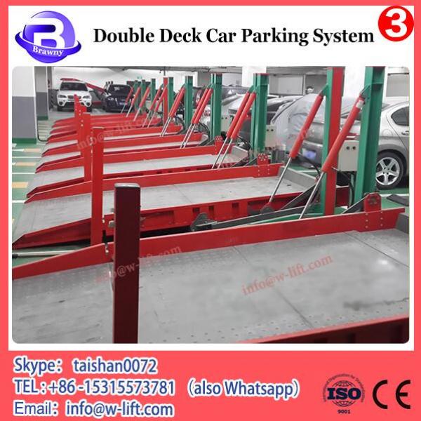 2 level hydraulic car parking stacker #3 image