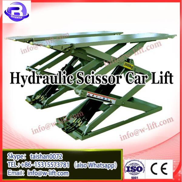 2800kg two cylinder hydraulic scissor car lift portable hydraulic lift #1 image