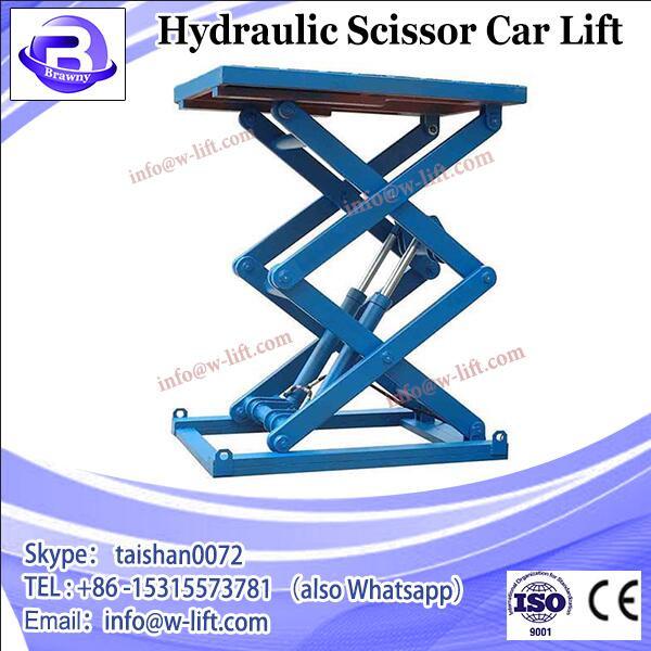 2.8 tons on ground low -rise hydraulic car scissor lift with CE #2 image